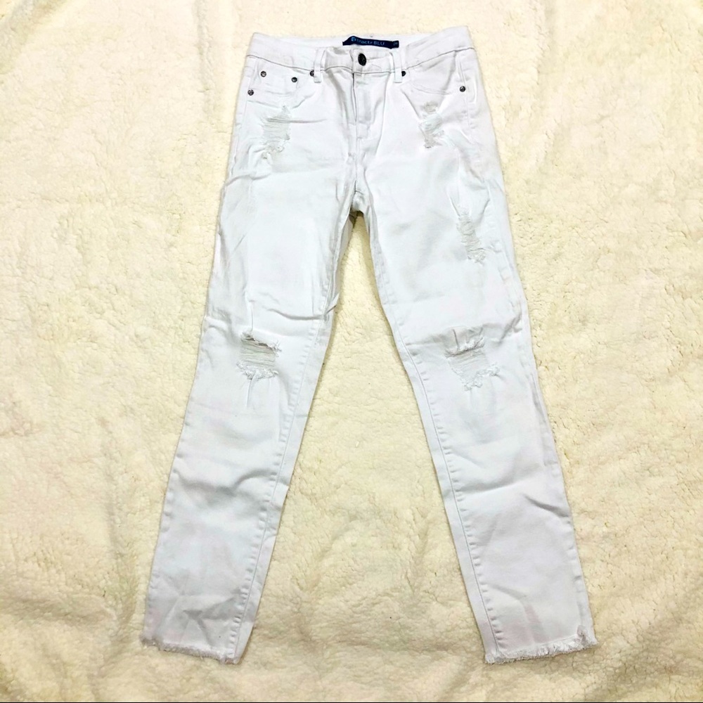 Tractr White Ripped Jeans